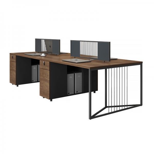 Two four six staff desk and chair combination