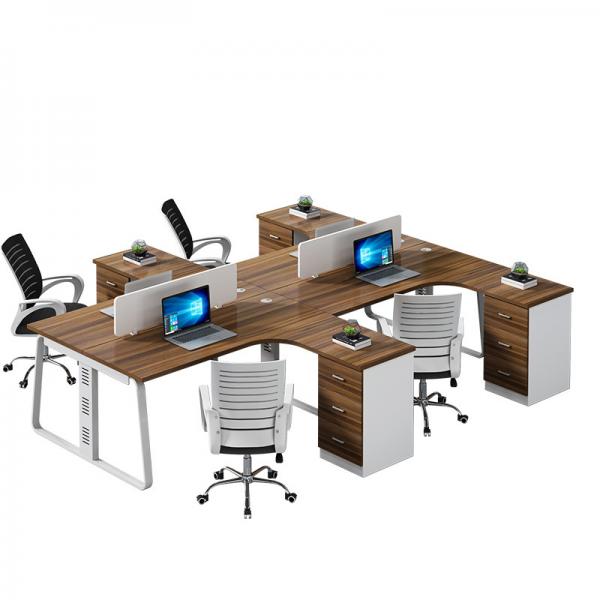 L-shaped single desk