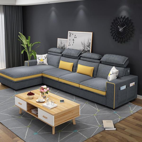 Simple fabric sofa