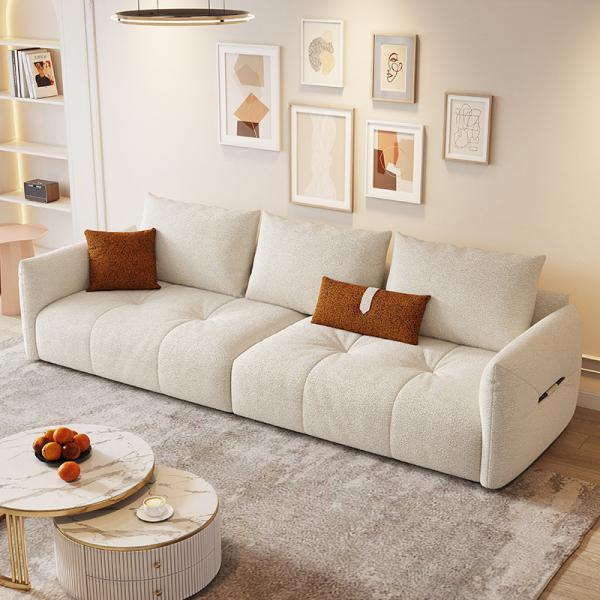 Cream style fabric sofa
