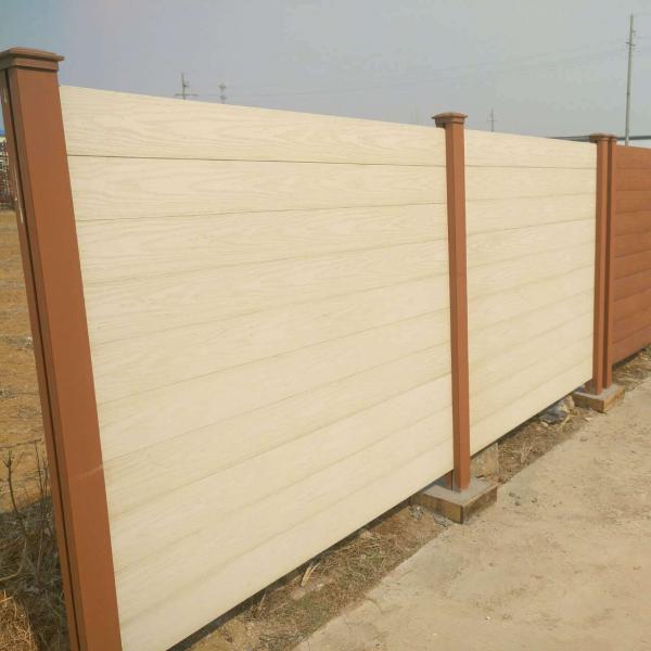 Wood-plastic fence panels